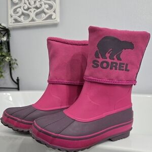 Sorel Pink Waterproof Winter Boots